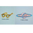 14 Pieces Embroidered Sew Iron on Applique Patch Summer Holiday Trips Patches for DIY Jeans Jacket Crafts