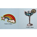 14 Pieces Embroidered Sew Iron on Applique Patch Summer Holiday Trips Patches for DIY Jeans Jacket Crafts