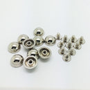 10 Sets Alloy Round Rivets Rapid Studs 11x5mm