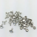 20 Sets Rhinestone Round Rivets Rapid Studs 8mm