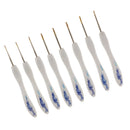 8 Sizes Crochet Hooks Needles Set with Soft Grip Handle 1.0-2.75mm