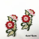 3 Pieces Embroidered Flower Fabric Iron on Sew on Costume Clothes Applique Decorative Patches