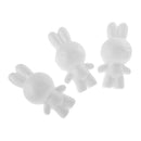 5 Pieces 14cm Rabbit Shaped Modelling Polystyrene Styrofoam Ornaments DIY Crafts