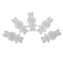 5 Pieces 14cm Rabbit Shaped Modelling Polystyrene Styrofoam Ornaments DIY Crafts