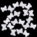 20 Pieces Butterfly Shaped Styrofoam Foam Ornaments for DIY Modelling Craft 60mm