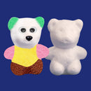 20 Pieces 60mm Bear Shaped Modelling Polystyrene Styrofoam Ornaments DIY Crafts