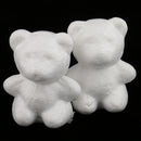 20 Pieces 60mm Bear Shaped Modelling Polystyrene Styrofoam Ornaments DIY Crafts