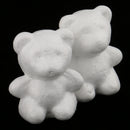 20 Pieces 60mm Bear Shaped Modelling Polystyrene Styrofoam Ornaments DIY Crafts