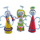 5pcs Doll Shaped Styrofoam Foam Crafts Creative DIY Handmade Painted Crafts