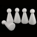 5pcs Doll Shaped Styrofoam Foam Crafts Creative DIY Handmade Painted Crafts