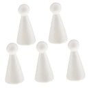 5pcs Doll Shaped Styrofoam Foam Crafts Creative DIY Handmade Painted Crafts