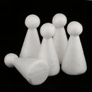 5pcs Doll Shaped Styrofoam Foam Crafts Creative DIY Handmade Painted Crafts