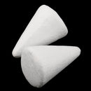 10 Pieces White Cone Shape Styrofoam Doll Ornament for Party Decor DIY Kid Craft