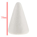 10 Pieces White Cone Shape Styrofoam Doll Ornament for Party Decor DIY Kid Craft