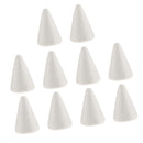 10 Pieces White Cone Shape Styrofoam Doll Ornament for Party Decor DIY Kid Craft