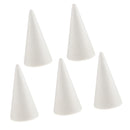 5 Pieces Cone Shaped Styrofoam Foam Ornaments for Handmade DIY Modelling Crafts