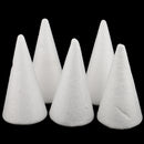 5 Pieces Cone Shaped Styrofoam Foam Ornaments for Handmade DIY Modelling Crafts