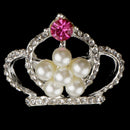 5 Pieces Crystal Diamante Crown Shaped Sewing Scrapbook Buttons Flatback Decoration DIY Crafts