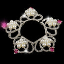 5 Pieces Crystal Diamante Crown Shaped Sewing Scrapbook Buttons Flatback Decoration DIY Crafts