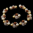 10 Pieces Rhinestone Pearl Flower Brooch DIY Bridal Wedding Decoration Flatback Buttons