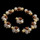 10 Pieces Rhinestone Pearl Flower Brooch DIY Bridal Wedding Decoration Flatback Buttons