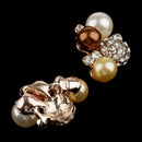 10 Pieces Rhinestone Pearl Flower Brooch DIY Bridal Wedding Decoration Flatback Buttons