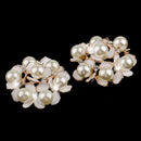 5 Pieces Crystal Diamante Pearl Flower Brooch Button DIY Bridal Wedding Bouquet 35mm