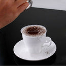 16 Pieces Coffee Mold Stencils Template Strew Flowers Pad Duster Spray Tools