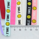 10 Pieces 10mm Smile Printed Grosgrain Ribbon for DIY Hairbow Party Decoration