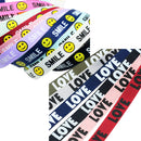 10 Pieces 10mm Smile Printed Grosgrain Ribbon for DIY Hairbow Party Decoration