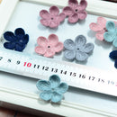 10 Pieces Wool Flower Petal DIY Findings for Garment Handbag Hair Clip Decoration 35mm