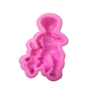 2 Pieces Baby Boy Girl DIY Silicone Mould Fondant Cake Mold Tool Baking Accessoires Bakeware