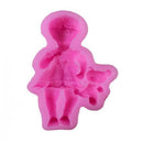 2 Pieces Baby Boy Girl DIY Silicone Mould Fondant Cake Mold Tool Baking Accessoires Bakeware