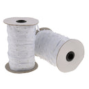 50 Yard 8mm Resin Snap Stud Press Buttons Fastening Sewing Duvet Cover Tape White