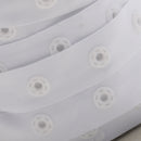 50 Yard 8mm Resin Snap Stud Press Buttons Fastening Sewing Duvet Cover Tape White