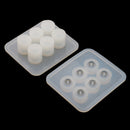 2 Pieces DIY Silicone Round Bead Mold Resin Earring Jewelery Making Moulds Craft