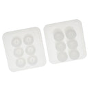 2 Pieces DIY Silicone Round Bead Mold Resin Earring Jewelery Making Moulds Craft