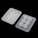 2 Pieces DIY Silicone Round Bead Mold Resin Earring Jewelery Making Moulds Craft