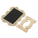10 Pieces Mini Chalkboard Place Cards with Easel Stand for Wedding Party Table Numbers Food Signs Special Event Decoration