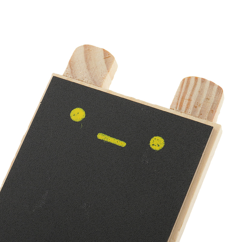 1 Set Tabletop Wood Easel Blackboard Chalkboard Display Erasable Memo Board