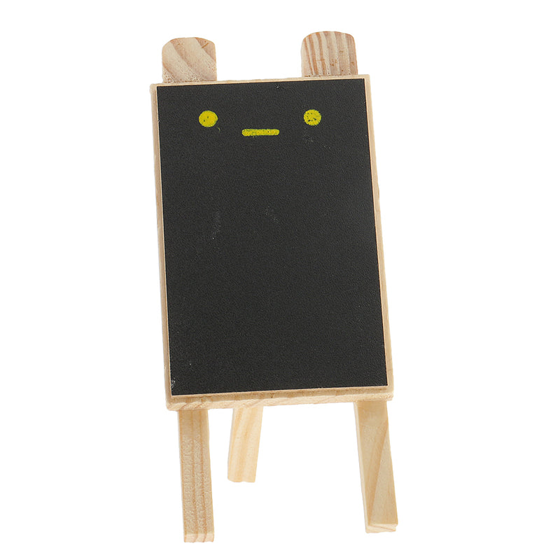 1 Set Tabletop Wood Easel Blackboard Chalkboard Display Erasable Memo Board