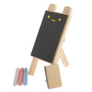 1 Set Tabletop Wood Easel Blackboard Chalkboard Display Erasable Memo Board