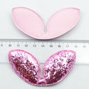 10 Pieces Mixed Colors Glitter Bunny Stuffing Ears Accessory for Hair and Garment DIY