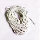 5mm 10m Twisted 100% Cotton Rope Bleached White Cord DIY Beading Packaging Decorating Multi Crafts Use
