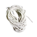 5mm 10m Twisted 100% Cotton Rope Bleached White Cord DIY Beading Packaging Decorating Multi Crafts Use
