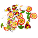 20 Pieces Mixed Flat Wood Shapes Embellishments for Scrapbooking Crafts