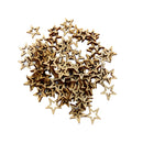 100 Pieces Hollow Star Shape Unfinished Wooden Embellishment Pieces for Scrapbook Craft 10mm