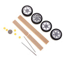 Assemble Magnetic Wooden Car Toy Set Car Model Kits Science Hobby Children Toys Model Making