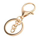 10 Pieces Lobster Snap Trigger Swivel Clips Hook Clasps Keychain Key Ring Plated Gold With the chain