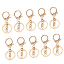 10 Pieces Lobster Snap Trigger Swivel Clips Hook Clasps Keychain Key Ring Plated Gold With the chain